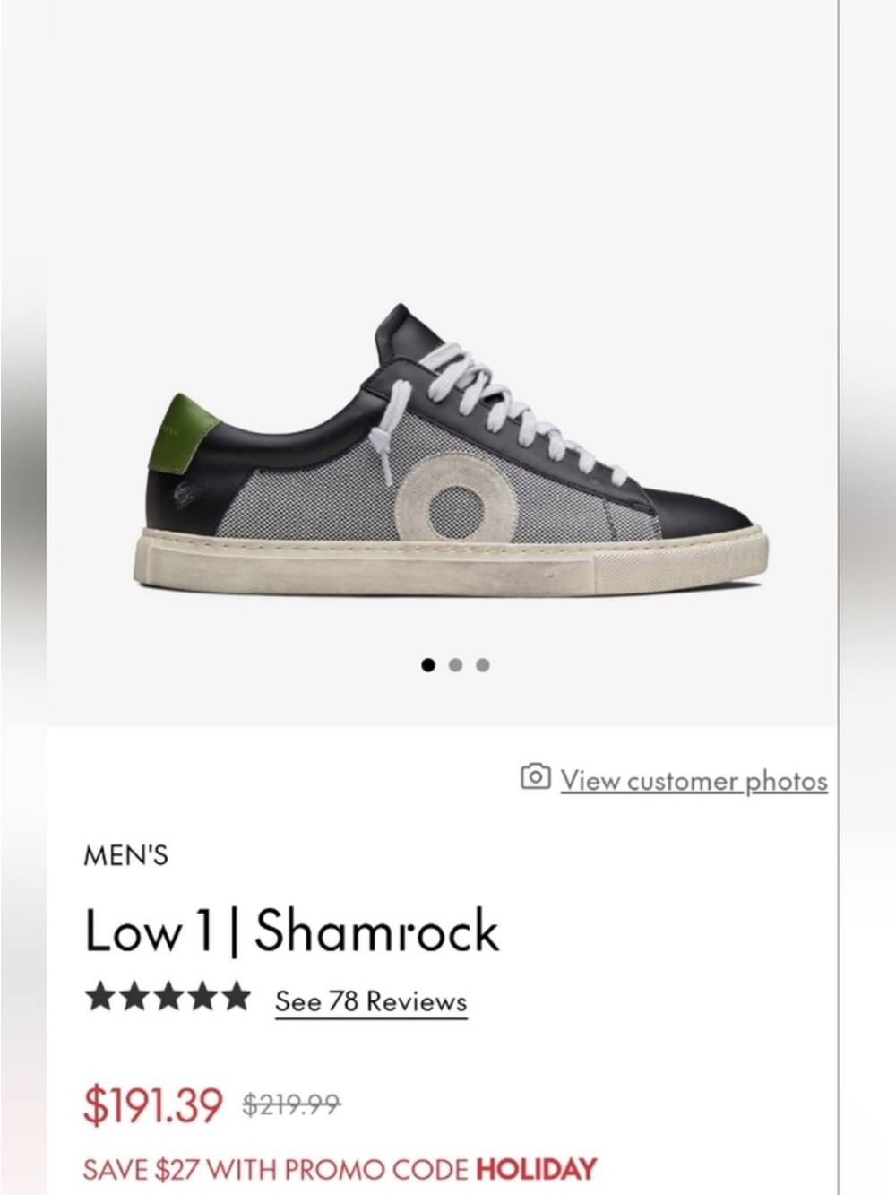 Oliver Cabell Low 1 Shamrock Sneakers EU 48 Fits US 14